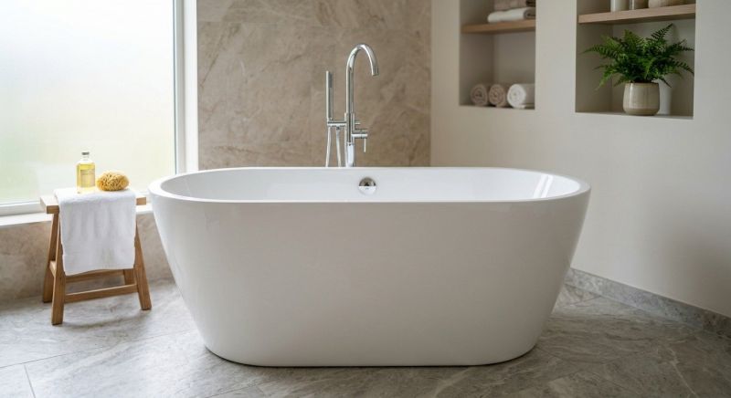 Acrylic Bathtub Installation in Bucks County, PA