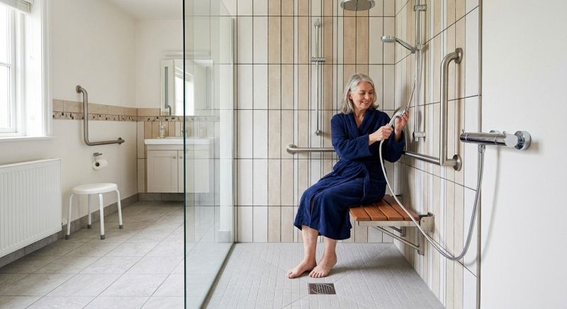 Handicap Shower Installation in Portland, ME